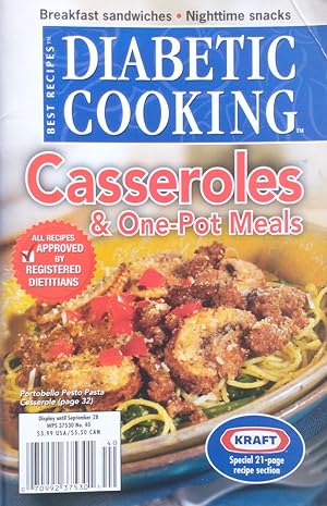 Bild des Verkufers fr Diabetic Cooking: Casseroles & One-Pot Meals zum Verkauf von Kayleighbug Books, IOBA