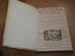 Imagen del vendedor de Magnum Bullarium Romanum: a beato Leone Magno usque ad S.D.N. Benedictum XIV / opus absolutissimum Laertii Cherubini .;  D. Angelo Maria Cherubino monacho cassinensi deinde R.R.P.P. Angelo a Lantusca & Joanne Paulo a Roma, Ordinis Minorum S. Francisci . ac tandem eorum cura & studio qui recentiorum pontificum constitutiones hactenus promulgatas collegerunt, illustratum & auctum. Editiom Novissima. Accedunt, prout in Editioni Romana, Vitae omnium Pontificum, Appendices insuper suis locis restituti. CUM RUBRICIS, SUMMARIIS, SCHOLIIS, ET INDICIBUS LOCUPLETISSIMIS Tomus Sextus AB Alexandro VII. Ad Clementem X a la venta por Dublin Bookbrowsers