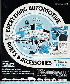 Seller image for Everything Automotive Parts and Accessories; Metro Calendar No. 62 for sale by 32.1  Rare Books + Ephemera, IOBA, ESA