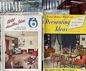 Four [4] Early 1950s Home Decorating Magazines: Your Home Book of Decorating Ideas by Florence Ba...