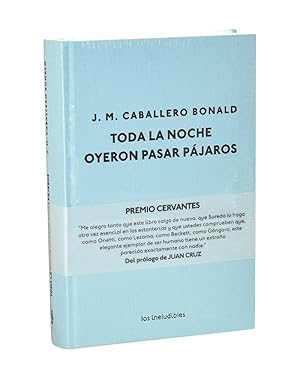 Imagen del vendedor de TODA LA NOCHE OYERON PASAR PJAROS a la venta por Librera Monogatari