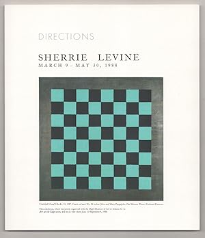 Imagen del vendedor de Directions: Sherrie Levine a la venta por Jeff Hirsch Books, ABAA