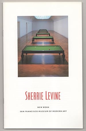Imagen del vendedor de Sherrie Levine: New Work a la venta por Jeff Hirsch Books, ABAA