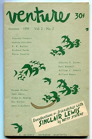 Bild des Verkufers fr Venture - Vol. 2, No. 2, Summer 1956 zum Verkauf von Between the Covers-Rare Books, Inc. ABAA