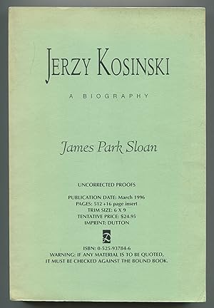 Bild des Verkufers fr Jerzy Kosinski: A Biography zum Verkauf von Between the Covers-Rare Books, Inc. ABAA