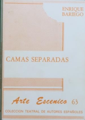 Bild des Verkufers fr Camas separadas comedia en dos actos zum Verkauf von Librera Alonso Quijano