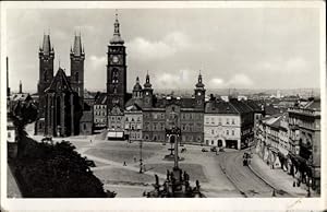 Bild des Verkufers fr Ansichtskarte / Postkarte Hradec Krlov Kniggrtz Stadt, Grosser Ringplatz zum Verkauf von akpool GmbH