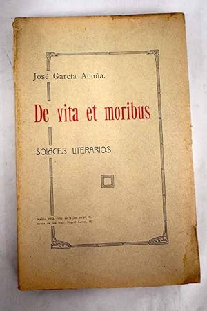 Imagen del vendedor de De Vita et Moribus a la venta por Alcan Libros