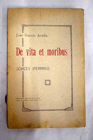 Imagen del vendedor de De Vita et Moribus a la venta por Alcan Libros