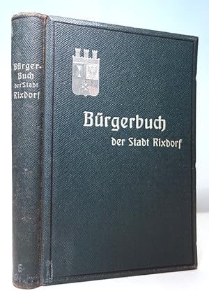Bürgerbuch der Stadt Rixdorf.