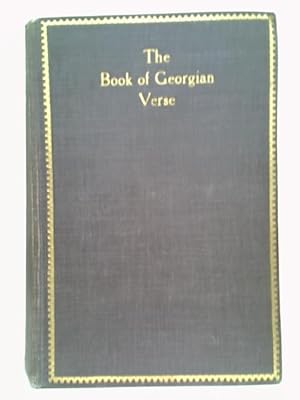 Seller image for Book of Georgian Verse for sale by World of Rare Books