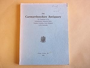 Imagen del vendedor de The Carmarthenshire Antiquary.Volume XV (15) 1979 a la venta por Carmarthenshire Rare Books