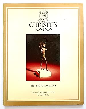 Christie's FINE ANTIQUITIES. Tuesday 10 December 1985. CATALOGUE.