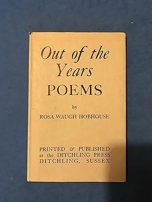 Seller image for OUT OF THE YEARS - POEMS for sale by Haddington Rare Books