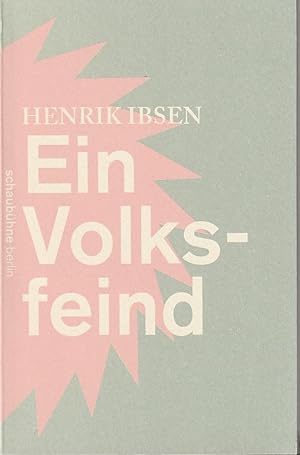 Seller image for Programmheft Henrik Ibsen EIN VOLKSFEIND Premiere 8. September 2012 51. Spielzeit 2012 / 13 for sale by Programmhefte24 Schauspiel und Musiktheater der letzten 150 Jahre