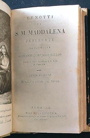 Imagen del vendedor de Le notti di S. M. Maddalena penitente a la venta por Librodifaccia