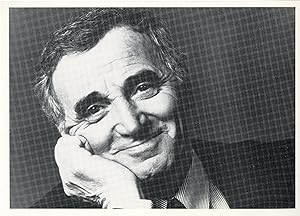 "Charles AZNAVOUR" Carte-photo THEATRE MUNICIPAL BETHUNE 20 Février 1995