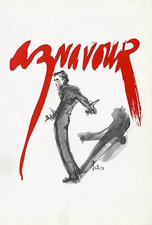 "Charles AZNAVOUR" Carte contacts Nicole SONNEVILLE 1987 illustré par Joe EULA