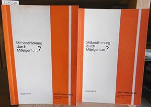 Imagen del vendedor de Mitbestimmung durch Miteigentum? Zwei Hefte. a la venta por Versandantiquariat Trffelschwein