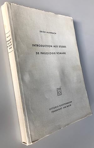 Introduction aux études de philologie romane