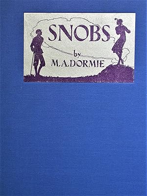 Image du vendeur pour Snobs. mis en vente par Peter Moore Bookseller, (Est. 1970) (PBFA, BCSA)