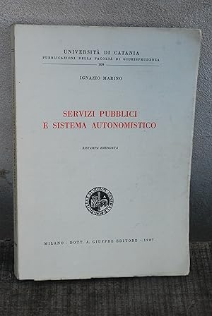 Seller image for servizi pubblici e sistema autonomistico (sottolineature a matita) for sale by STUDIO PRESTIFILIPPO NUNZINA MARIA PIA