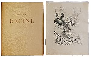 Image du vendeur pour Theatre de Racine. I. La Theba  de, Alexandre le Grand Andromaque. Burins de Raoul Serres. II. Les Plaideurs Britannicus Berenice. Burins de Mario Prassinos. III. Bajazet Mithridate Iphigenie. Eaux-fortes de Pierre Leroy. IV. Phedre Esther Athalie. Burins de Paul Lemagny. mis en vente par Jeff Weber Rare Books