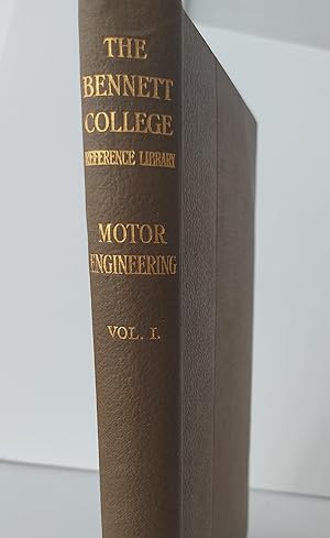 Imagen del vendedor de Motor Engineering Vol. 1 a la venta por Berkshire Rare Books