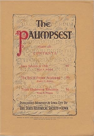 The Palimpsest - Volume 27 Number 3 - March 1946