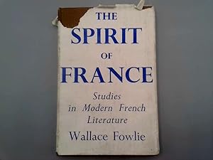 Immagine del venditore per The Spirit of France (Studies in Modern French Literature) venduto da Goldstone Rare Books