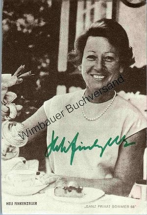 Bild des Verkufers fr Original Autogramm Heli Finkenzeller (1911-1991) /// Autograph signiert signed signee zum Verkauf von Antiquariat im Kaiserviertel | Wimbauer Buchversand