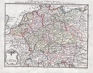 Imagen del vendedor de L'Allemagne ou l'Empire Romaine / Germania H. Rmische Reich sptentio mit seinen X. Craissen" - Deutsches Reich / Deutschland / Germany a la venta por Antiquariat Steffen Vlkel GmbH