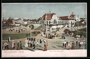 Ansichtskarte Düsseldorf, Industrie- und Gewerbe-Ausstellung Düsseldorf 1902, Haupt Weinrestaurant