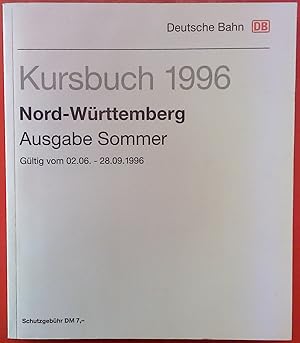 Image du vendeur pour DB Kursbuch 1996 - Ausgabe Sommer. Gltig vom 02.06. - 28.09.1996. mis en vente par biblion2