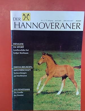 Bild des Verkufers fr Der Hannoveraner, April 2001 / Nr. 2 / 75. Jahrgang zum Verkauf von biblion2