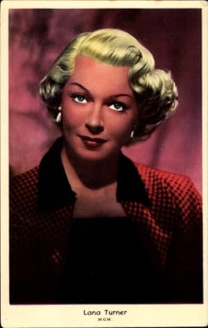 Bild des Verkufers fr Ansichtskarte / Postkarte Schauspielerin Lana Turner, Portrait, M.G.M. zum Verkauf von akpool GmbH