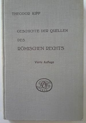 Bild des Verkufers fr Geschichte der Quellen des rmischen Rechts. von zum Verkauf von Herr Klaus Dieter Boettcher