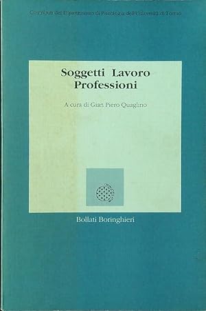 Bild des Verkufers fr Soggetti, lavoro, professioni zum Verkauf von Librodifaccia