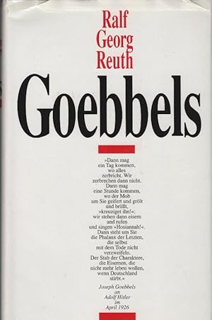 Seller image for Goebbels. for sale by Schrmann und Kiewning GbR