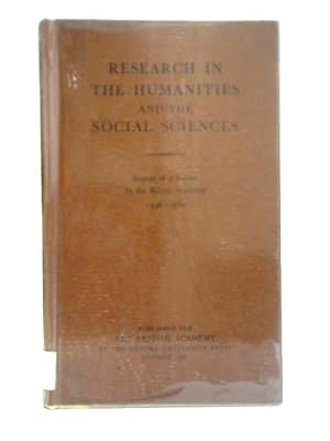 Image du vendeur pour Research in The Humanities and The Social Sciences mis en vente par World of Rare Books