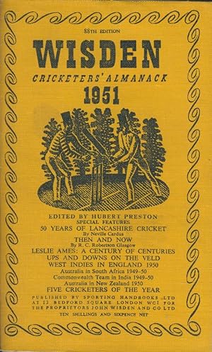 Image du vendeur pour WISDEN CRICKETERS' ALMANACK 1951 mis en vente par Sportspages
