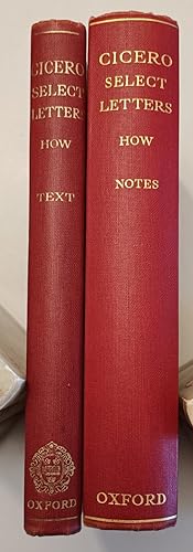 Cicero Select Letters with Historical Introductions Notes and Appendices Vols I and II
