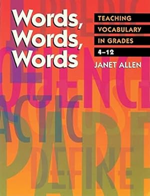 Bild des Verkufers fr Words, Words, Words: Teaching Vocabulary in Grades 4-12 zum Verkauf von WeBuyBooks