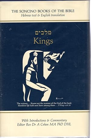 Imagen del vendedor de Kings I & II: Hebrew Text & English Translation, with an Introduction and Commentary (Soncino Books of the Bible) a la venta por Dorley House Books, Inc.