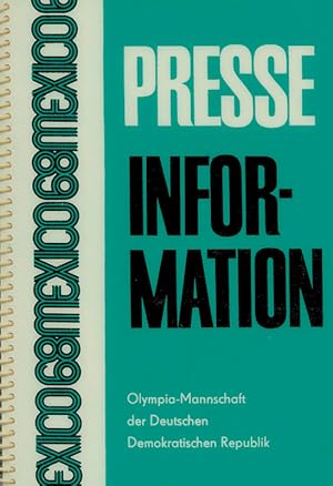 Olympia-Mannschaft der Deutschen Demokratischen Republik. Mexico 68.