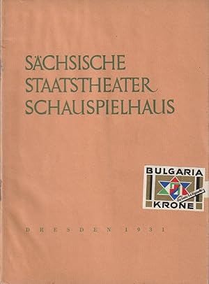 Programmheft Frank Wedekind DER MARQUIS VON KEITH 7. Dezember 1931 Schauspielhaus Dresden