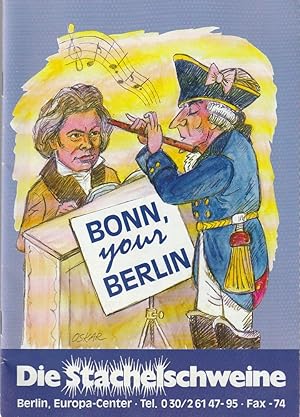 Imagen del vendedor de Programmheft BONN, YOUR BERLIN Premiere 14. November 1999 a la venta por Programmhefte24 Schauspiel und Musiktheater der letzten 150 Jahre