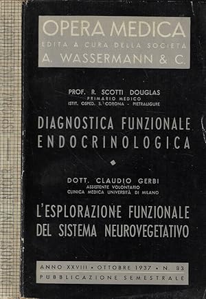 Bild des Verkufers fr Diagnostica funzionale endocrinologica- L'esplorazione funzionale del sistema neurovegetativo zum Verkauf von Biblioteca di Babele