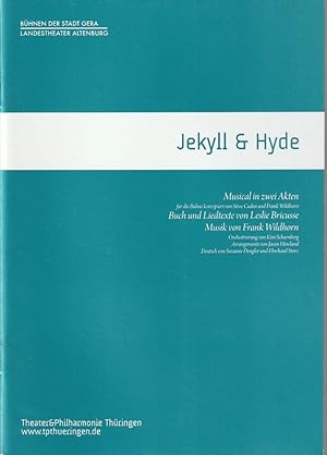 Seller image for Programmheft Frank Wildhorn JEKYLL & HYDE Premiere 28. November 2014 Gera Spielzeit 2014 / 15 for sale by Programmhefte24 Schauspiel und Musiktheater der letzten 150 Jahre