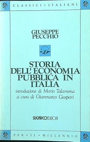 Bild des Verkufers fr Storia dell'economia pubblica in Italia zum Verkauf von Librodifaccia